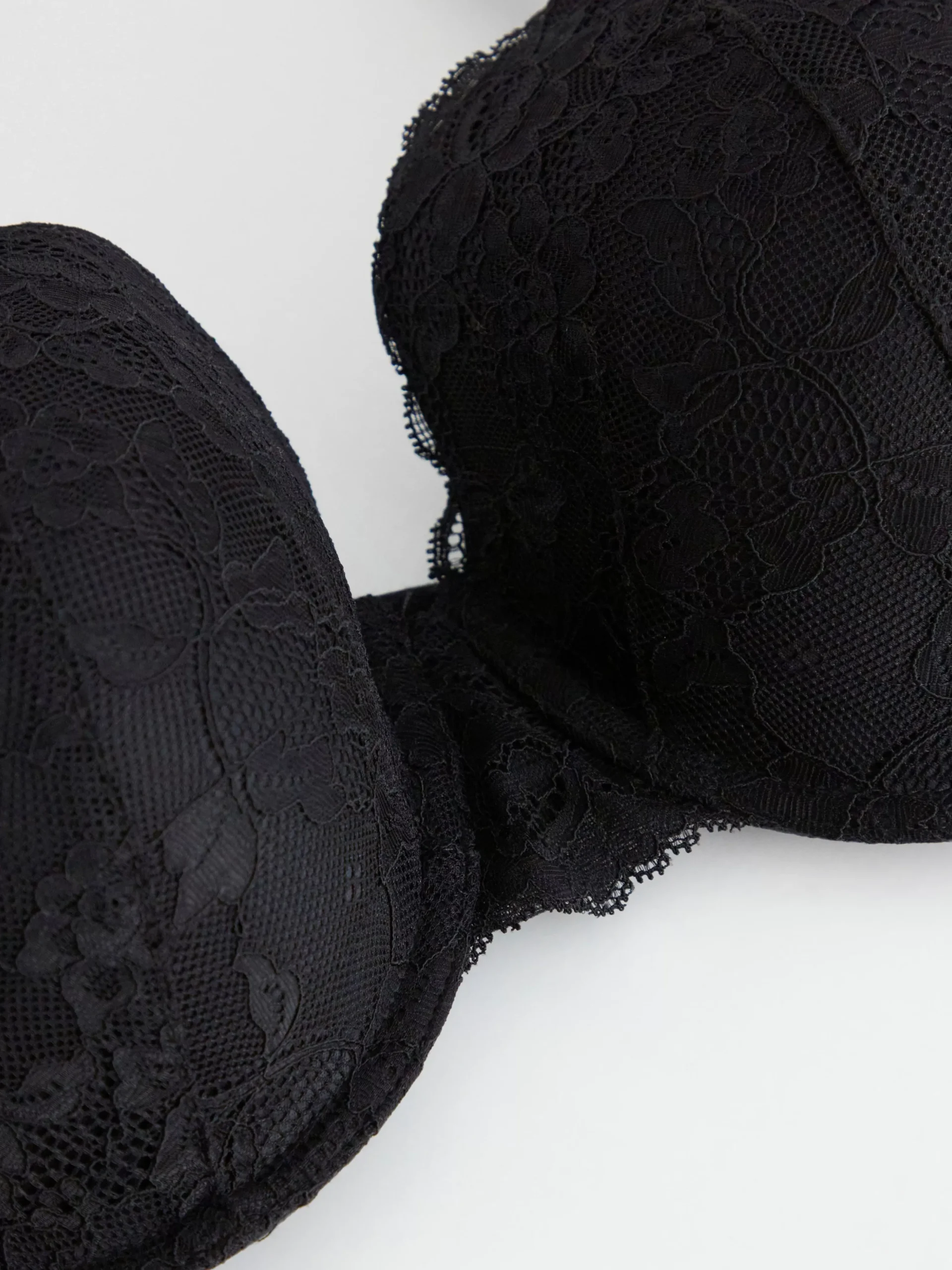 Bh>Lindex Akleja Balconette Bh Med Spets Black