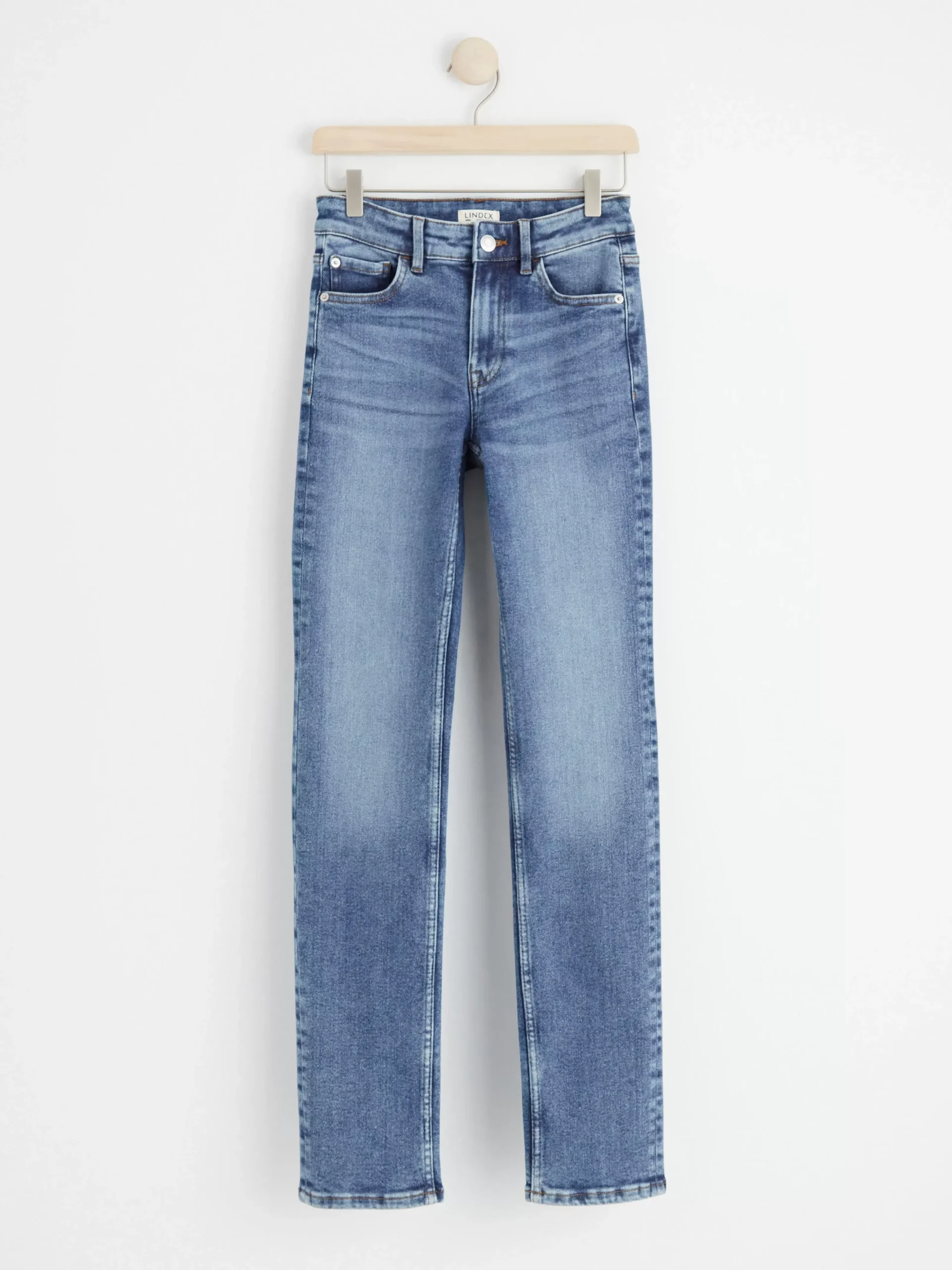 Jeans>Lindex Alba Slim Straight Jeans Denim Blue