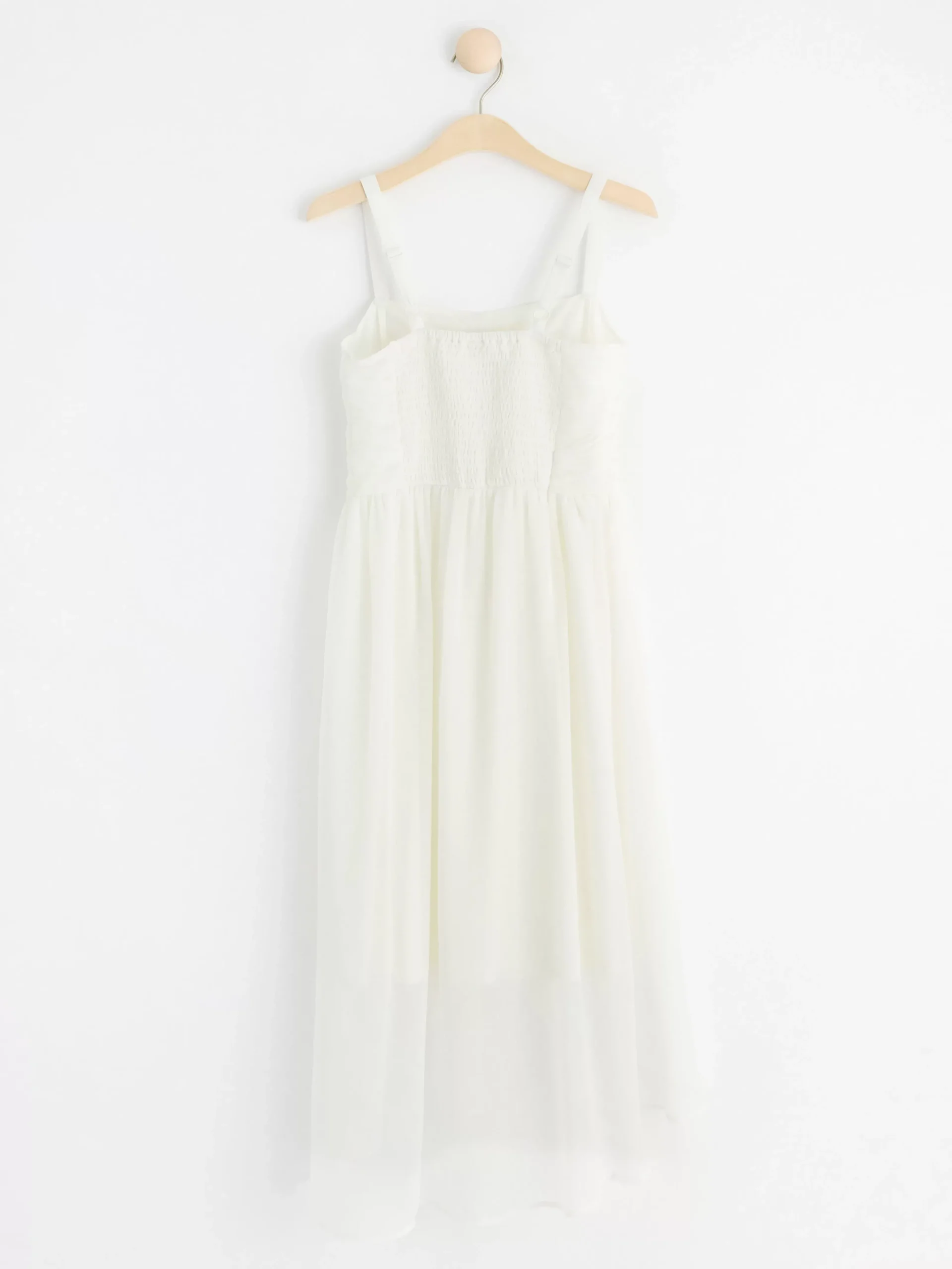 Klänningar>Lindex Armlos Chiffongklanning Off White