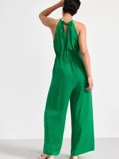 Klänningar>Lindex Armlos Jumpsuit Green