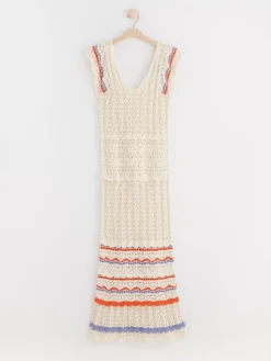 Klänningar>Lindex Armlos Stickad Klanning Beige
