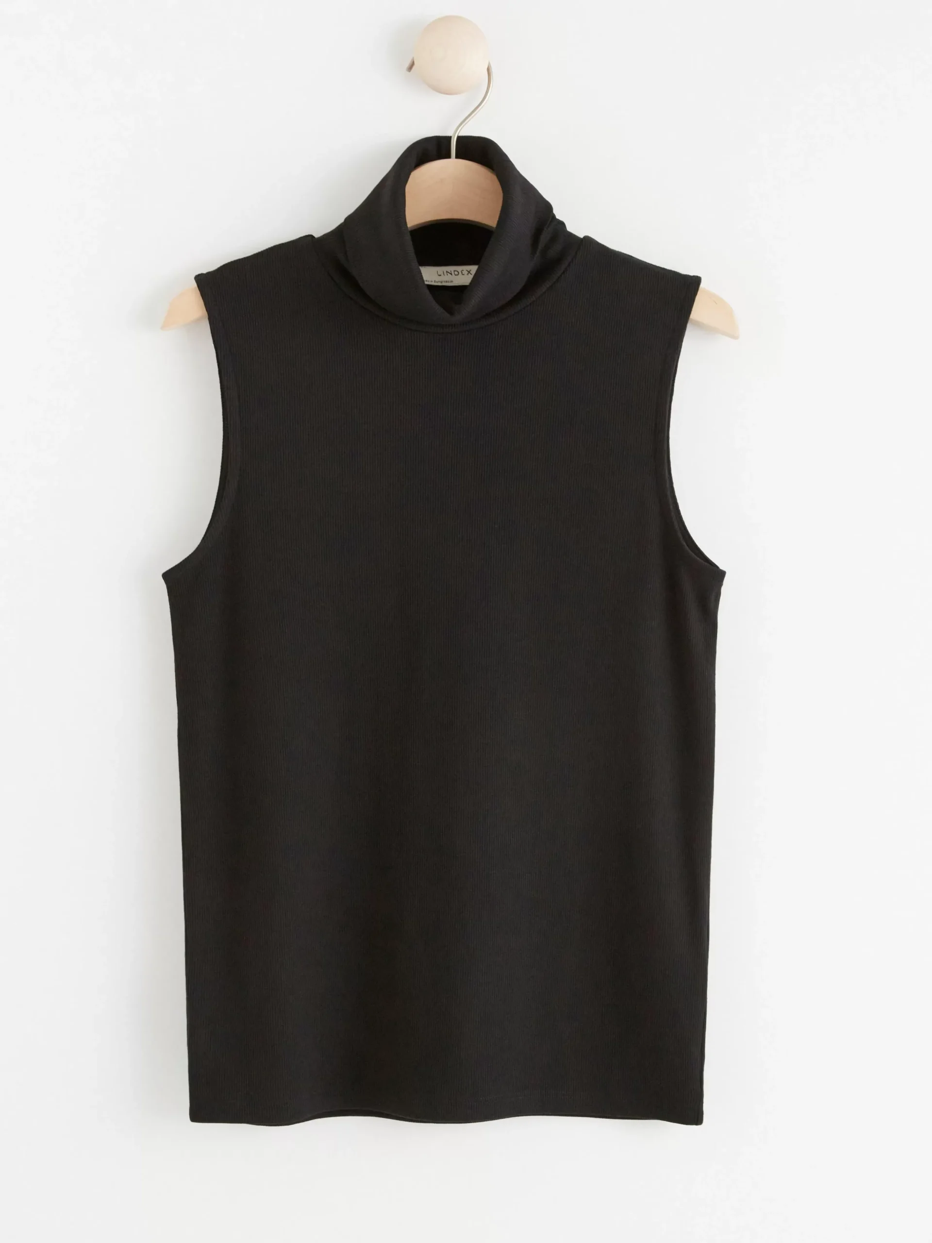 Toppar & T-Shirts>Lindex Armlos Topp Med Polokrage Black