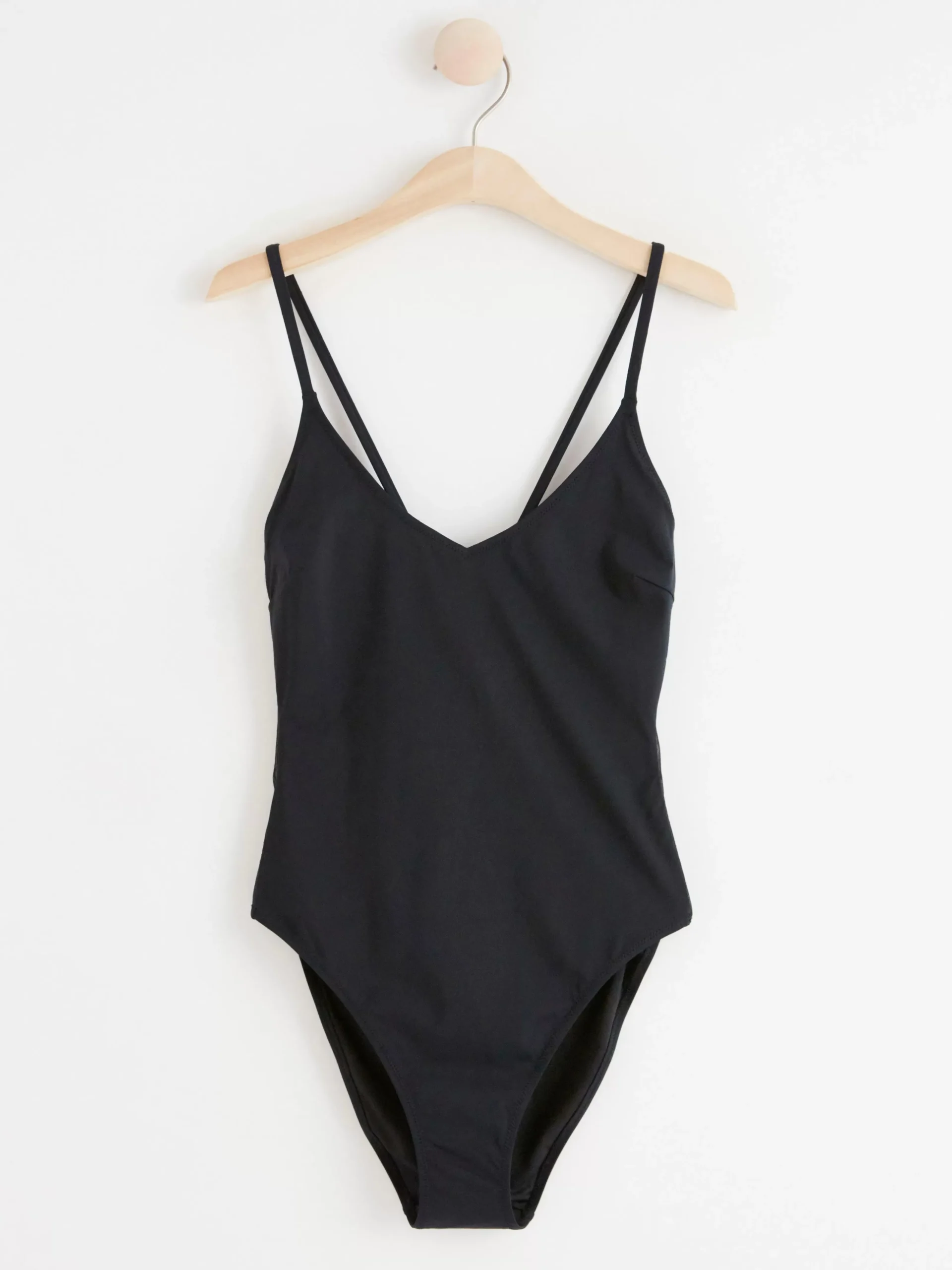 Badkläder>Lindex Baddrakt Med Meshtyg Black