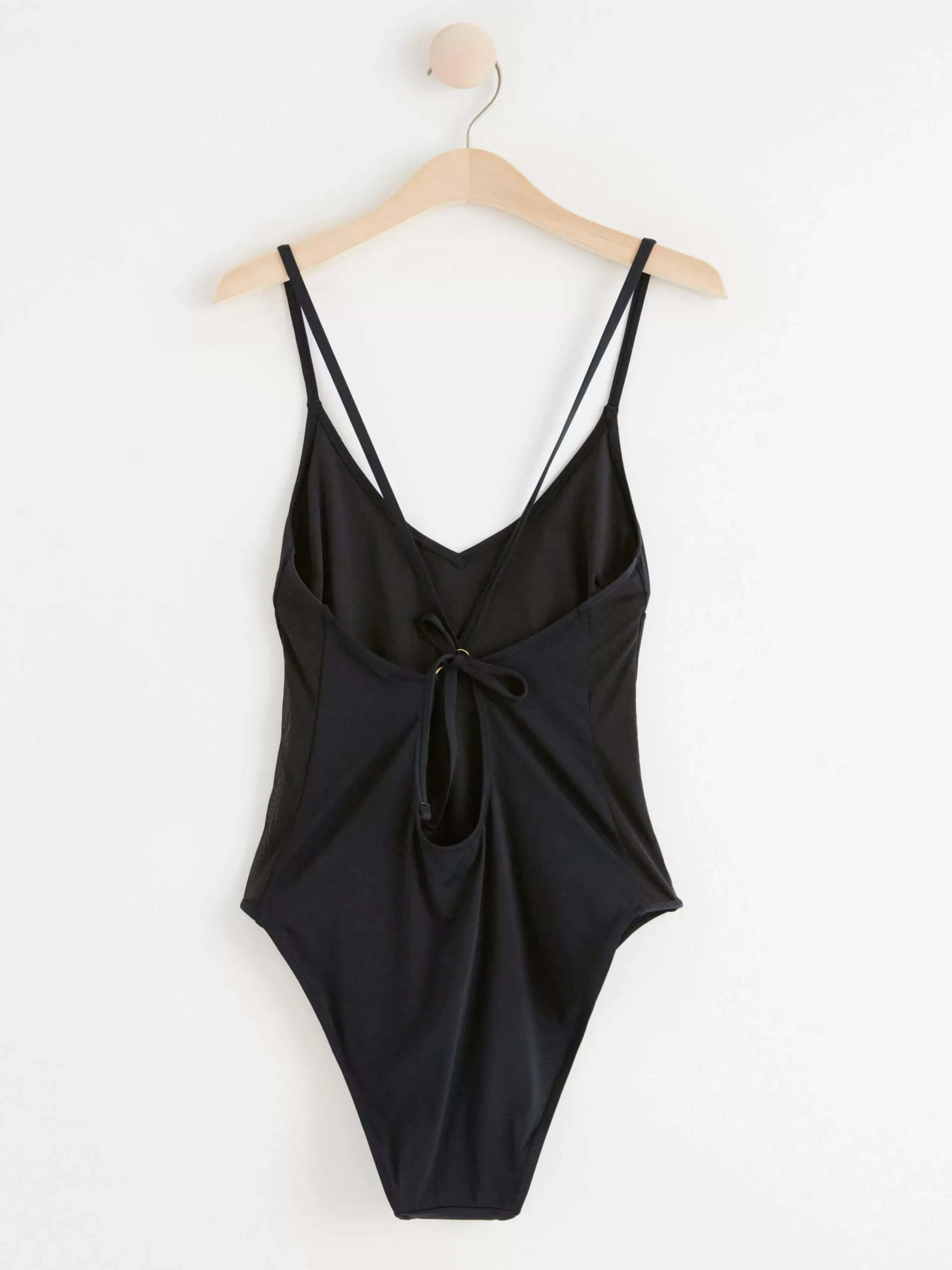 Badkläder>Lindex Baddrakt Med Meshtyg Black