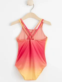 Badkläder & Uv>Lindex Baddrakt Med Tonade Farger Dark Pink