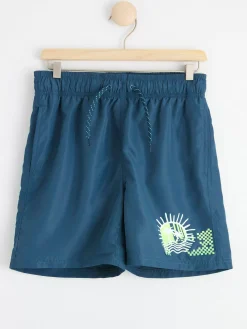 Badkläder & Uv>Lindex Badshorts Dk Dusty Blue