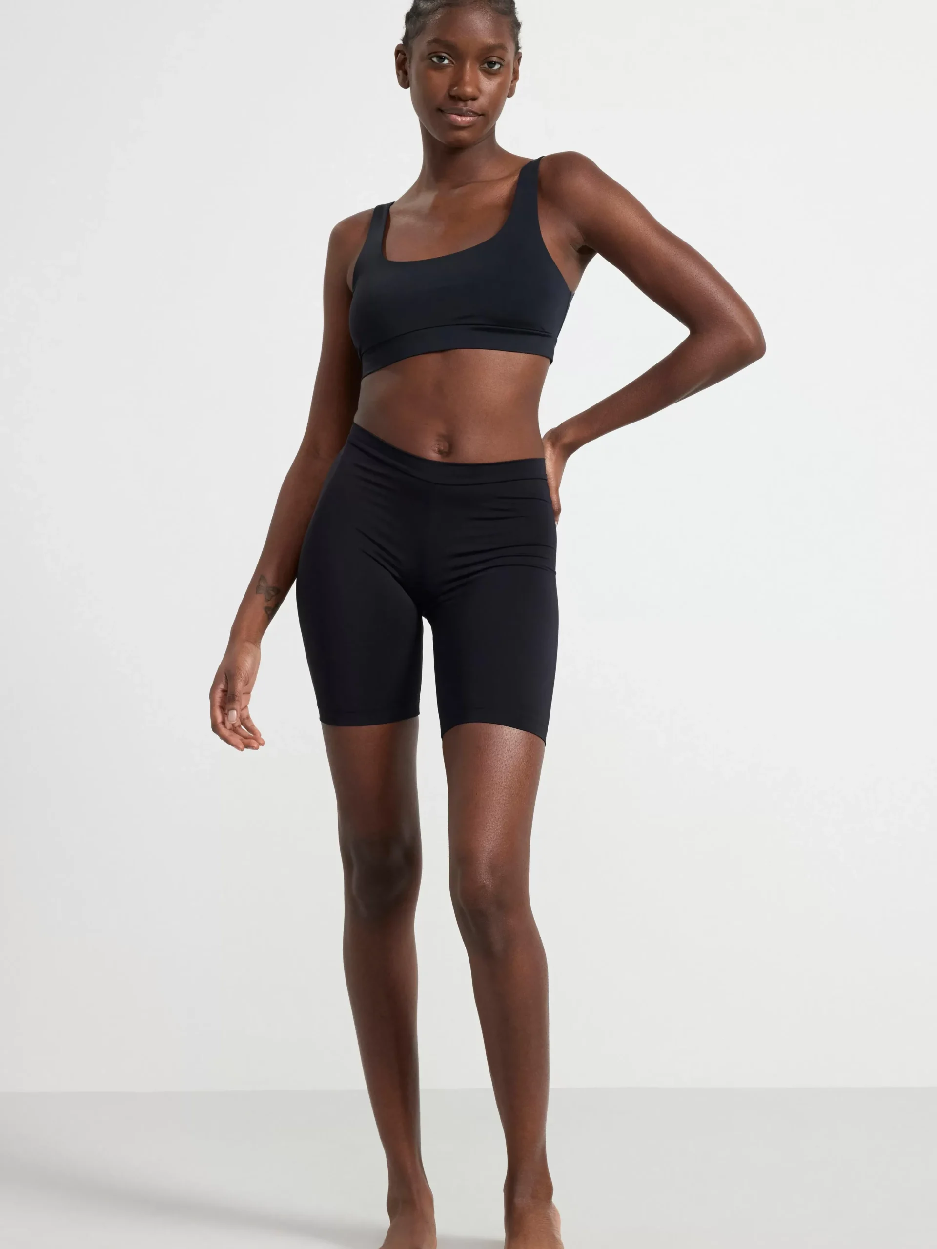 Badkläder>Lindex Badshorts I Cykelbyxmodell Black