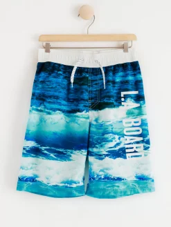 Badkläder & Uv>Lindex Badshorts I Surfarstil Light Blue
