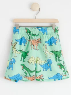 Badkläder & Uv>Lindex Badshorts Med Dinosaurier Turquoise