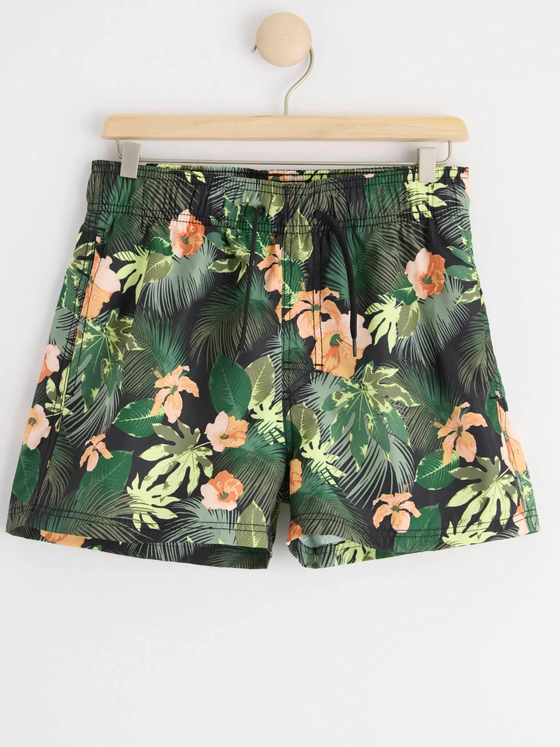 Badkläder & Uv>Lindex Badshorts Med Tropiskt Monster Black