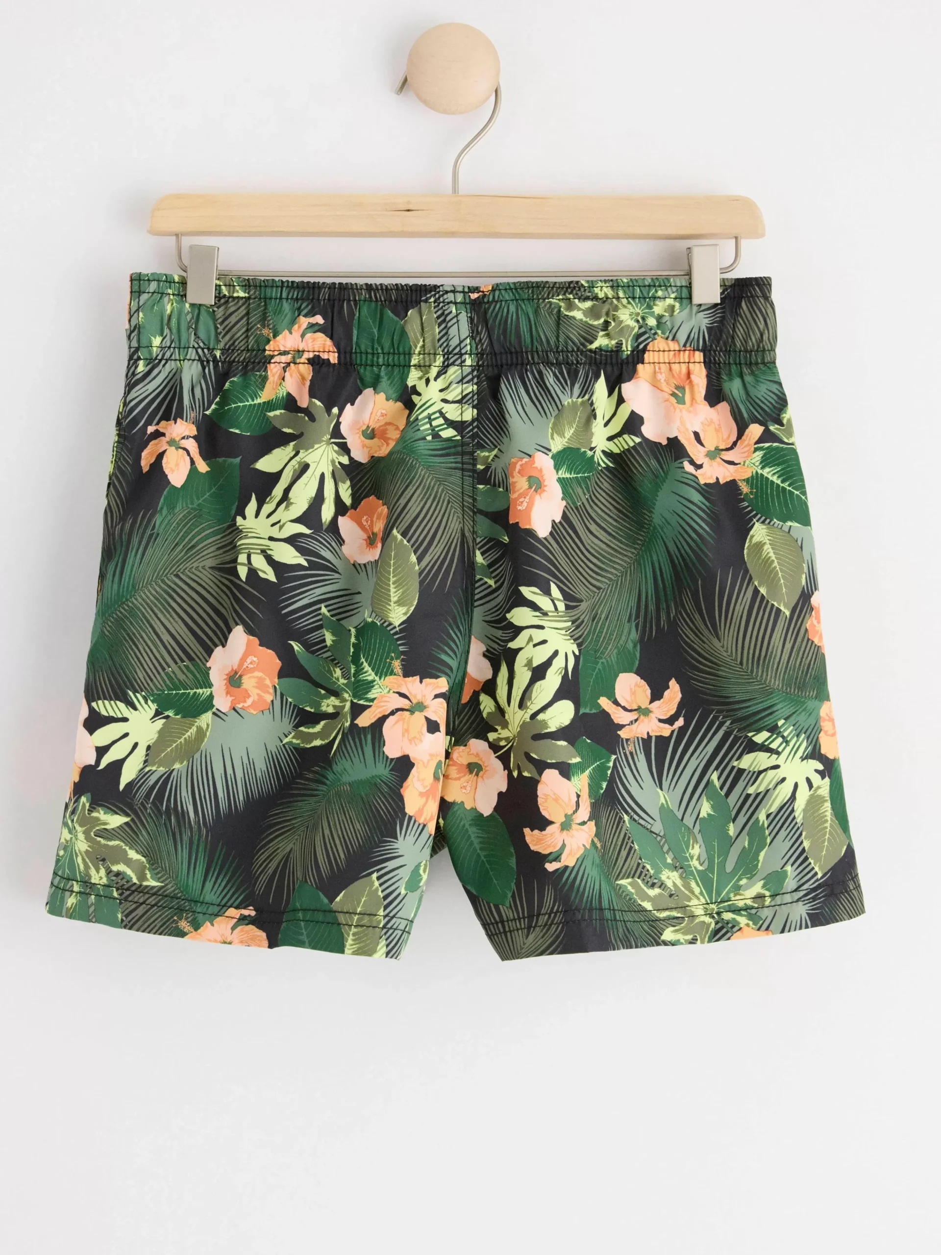 Badkläder & Uv>Lindex Badshorts Med Tropiskt Monster Black