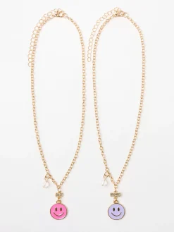 Accessoarer>Lindex Basta Vanner-Halsband Med Glada Ansikten Gold