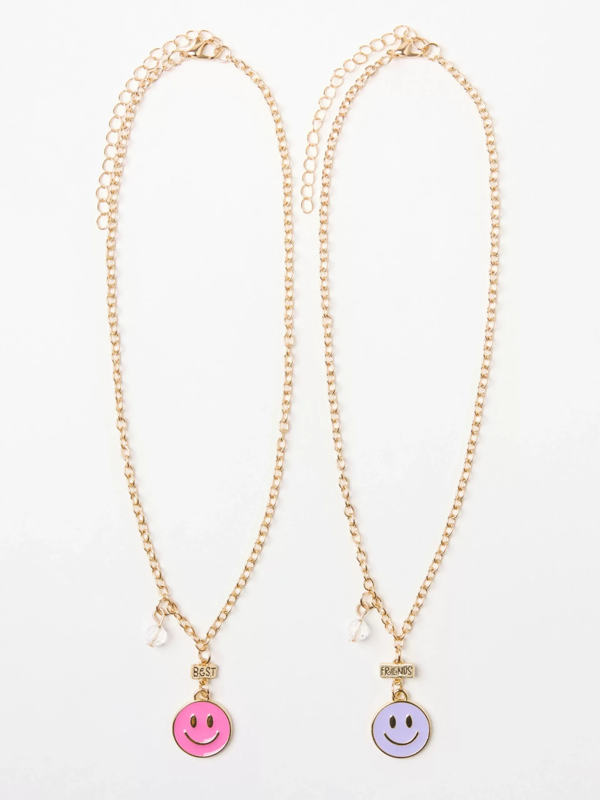 Accessoarer>Lindex Basta Vanner-Halsband Med Glada Ansikten Gold