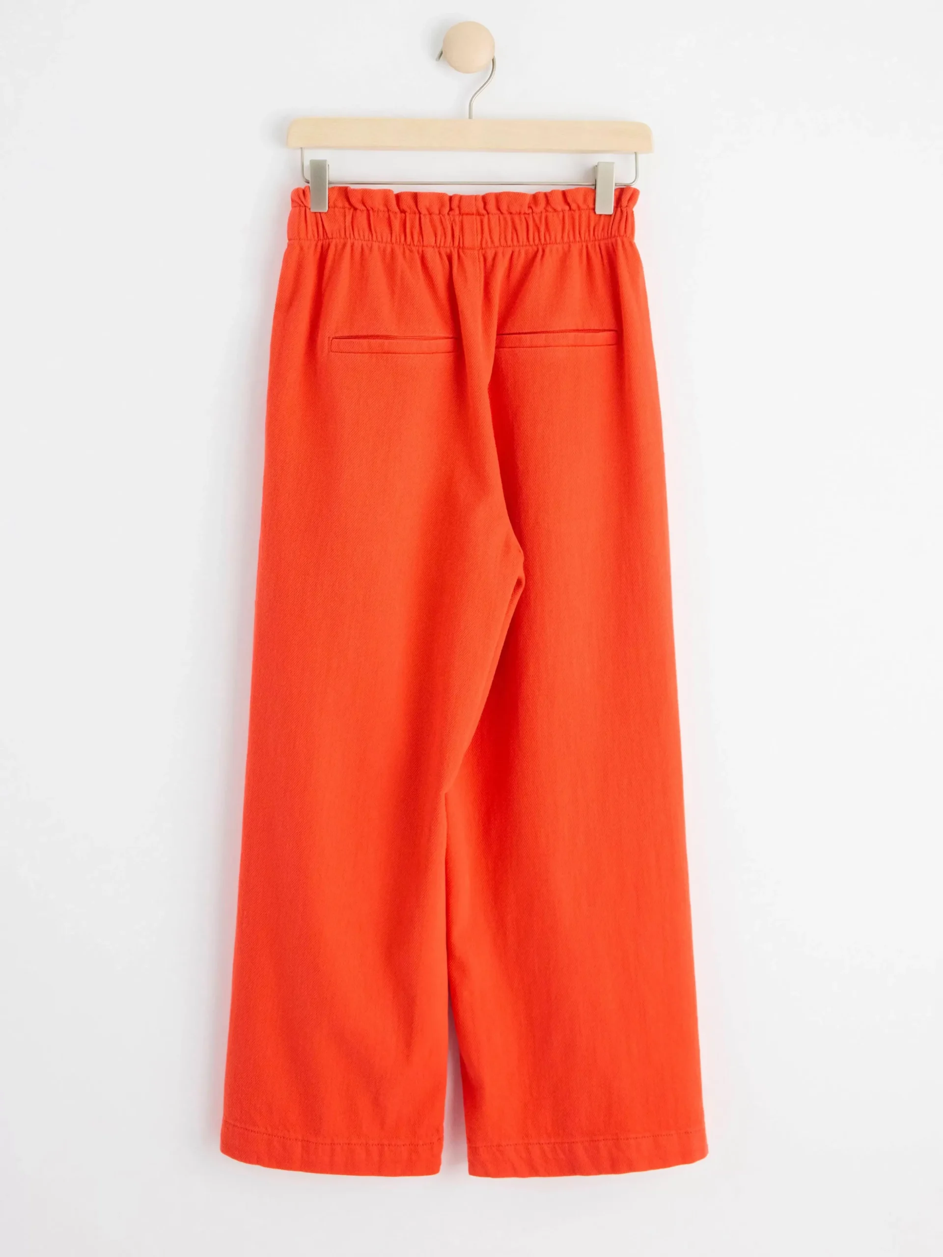Byxor>Lindex Bella Rak Croppad Twillbyxa Red