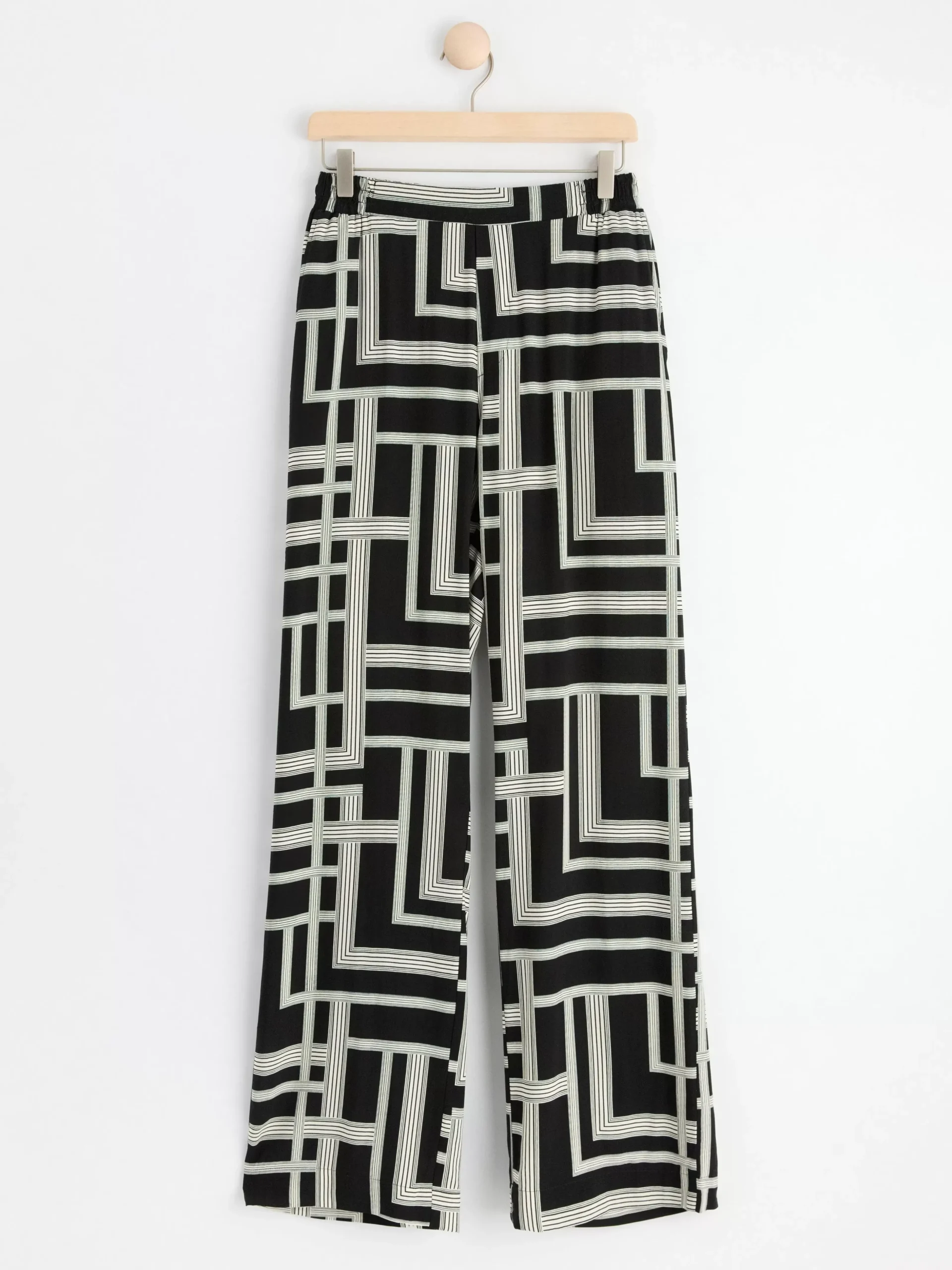 Byxor>Lindex Bella Rak Monstrad Byxa Black