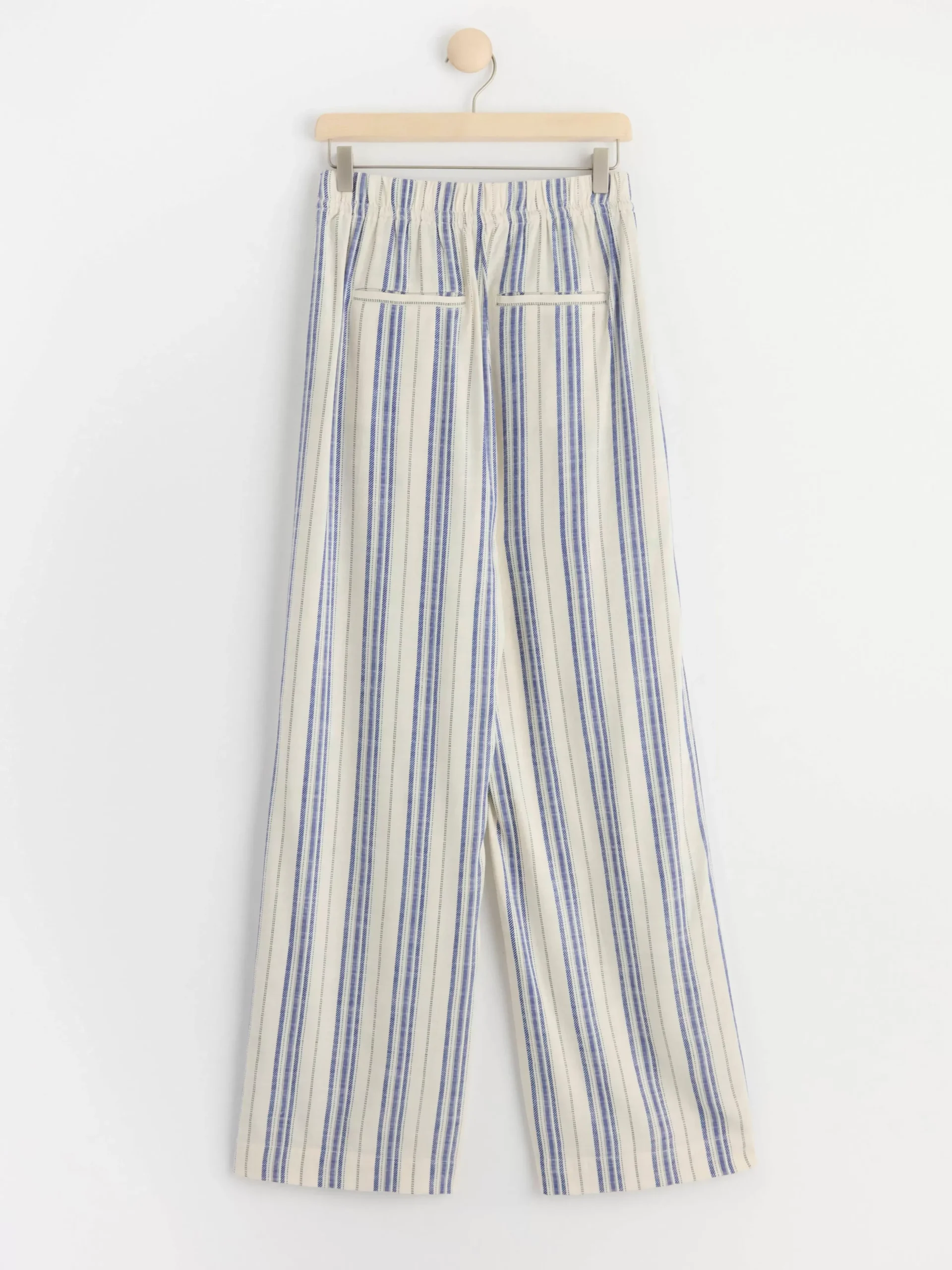 Byxor>Lindex Bella Randig Rak Byxa Off White
