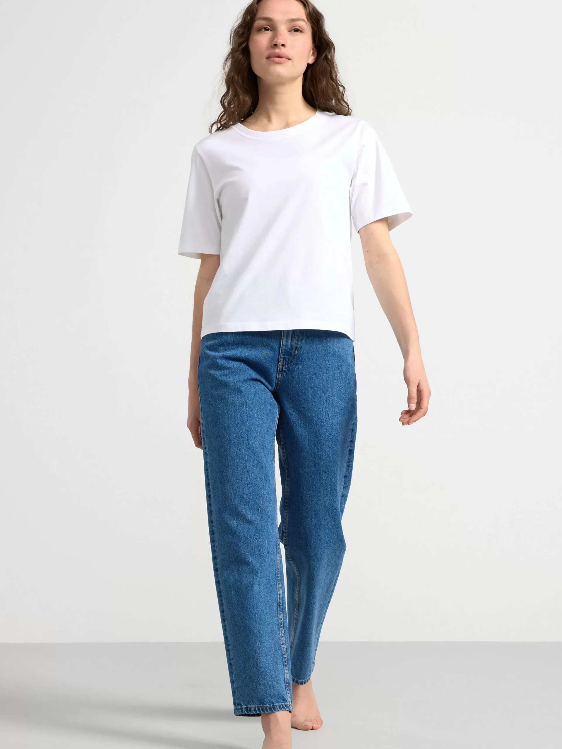 Jeans>Lindex Betty High Waist Jeans Denim Blue