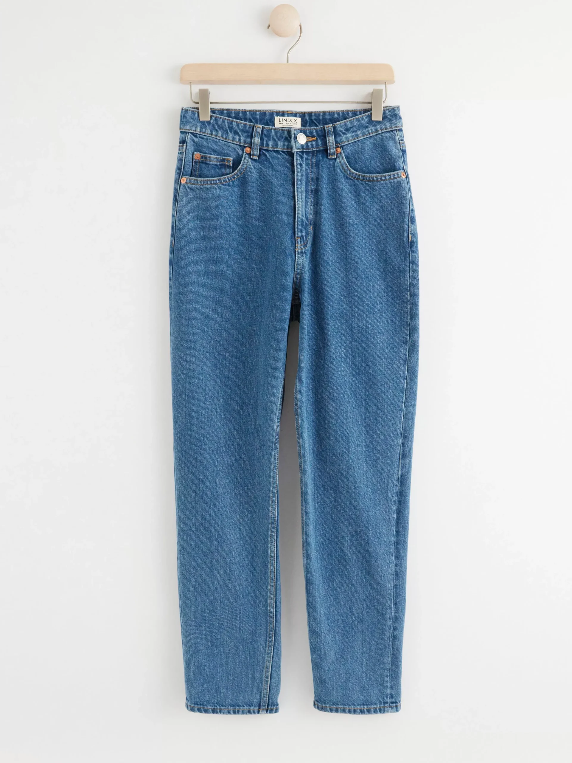 Jeans>Lindex Betty High Waist Jeans Denim Blue