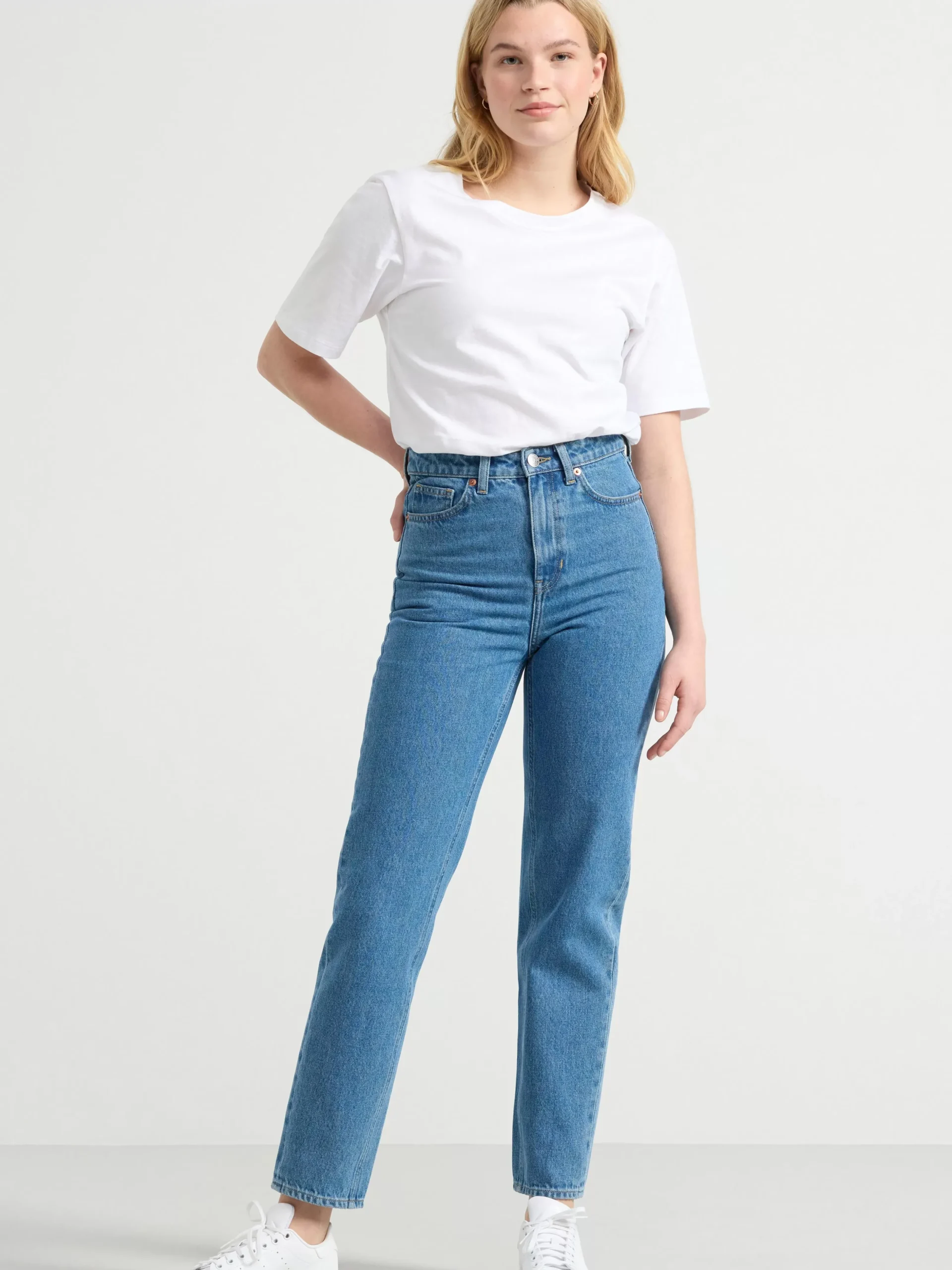 Jeans>Lindex Betty High Waist Jeans Denim Blue