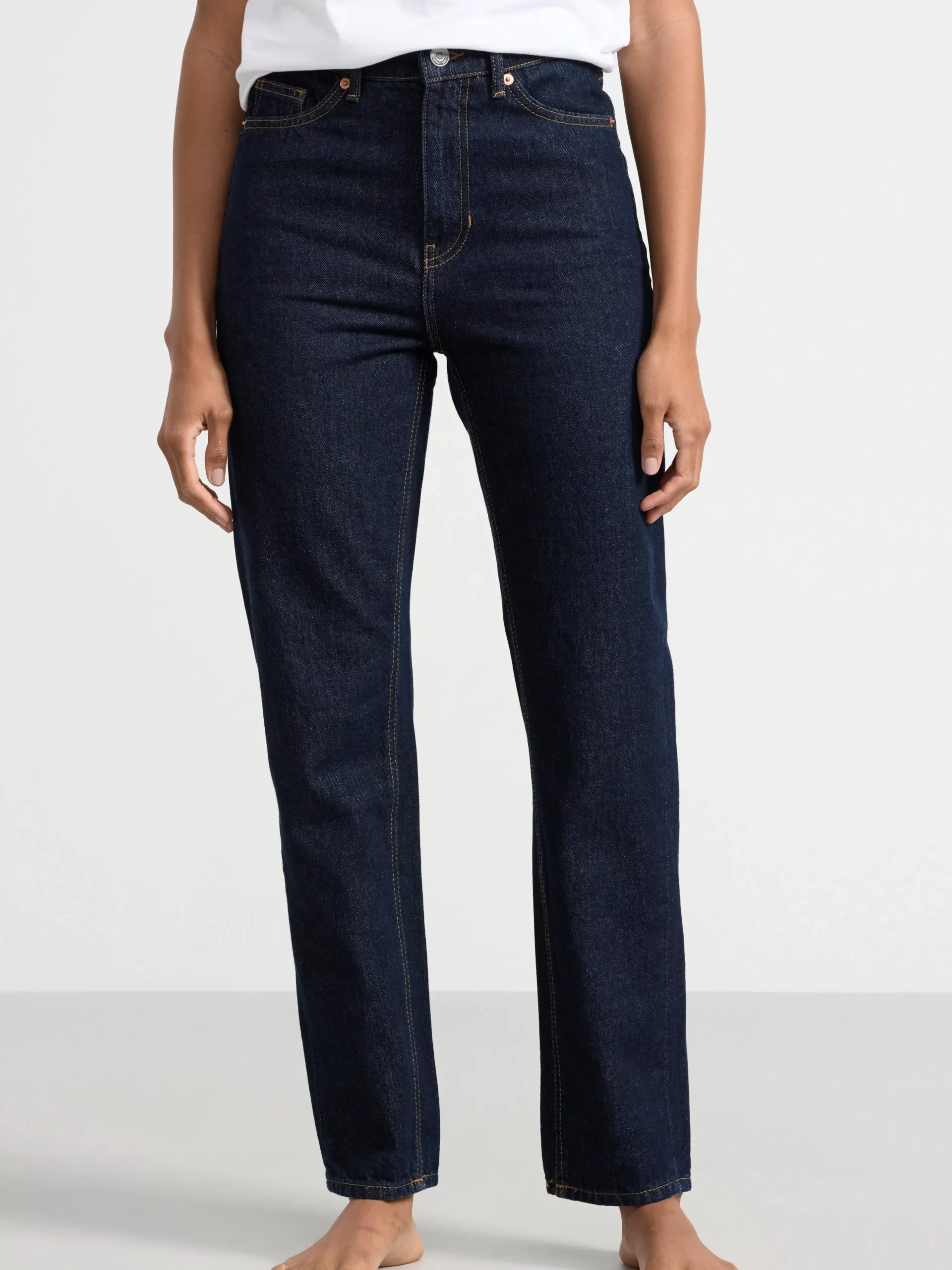 Jeans>Lindex Betty Raka High Waist Jeans Dark Denim