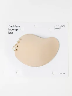 Bh>Lindex Bh Med Oppen Rygg Och Snorning Beige