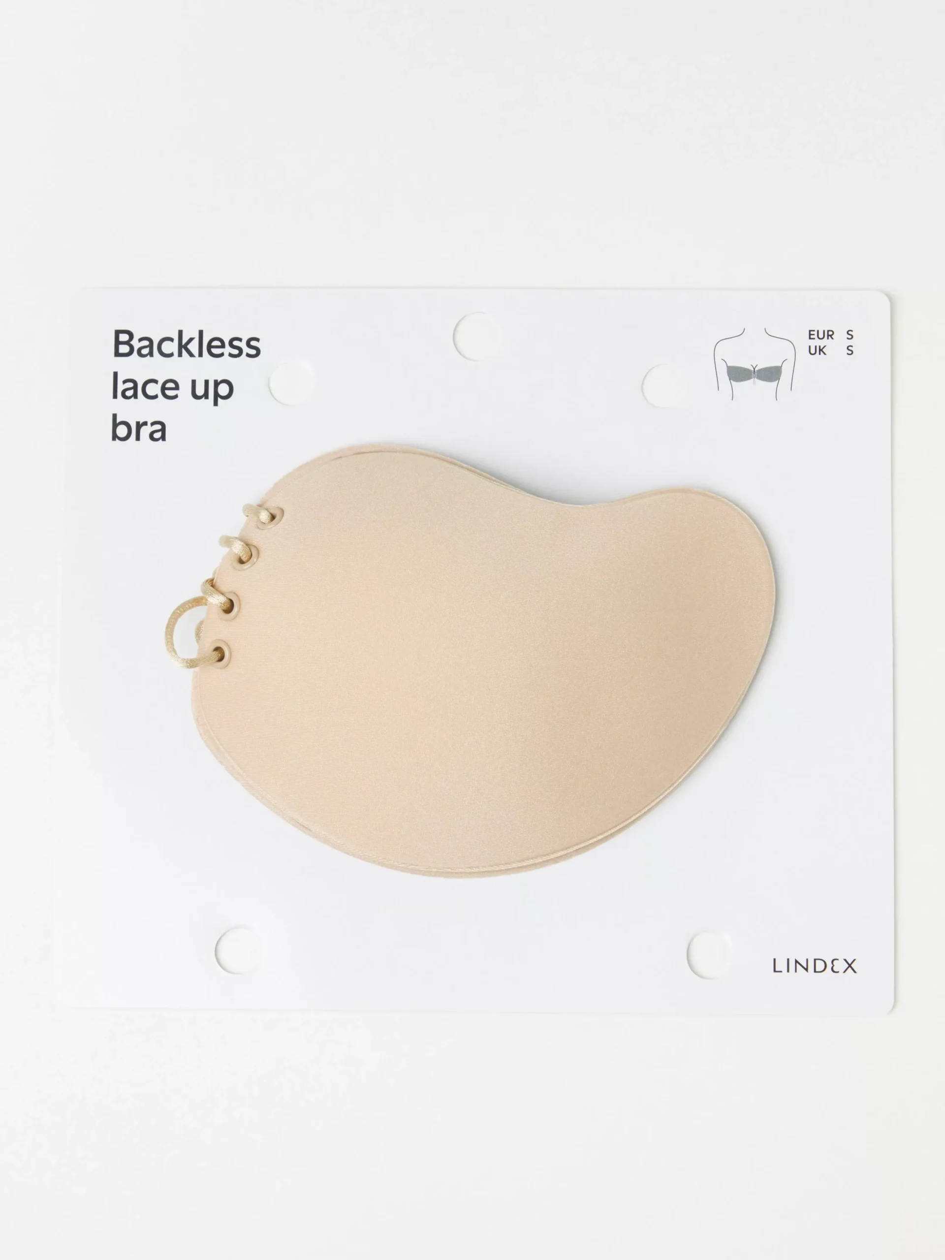 Bh>Lindex Bh Med Oppen Rygg Och Snorning Beige