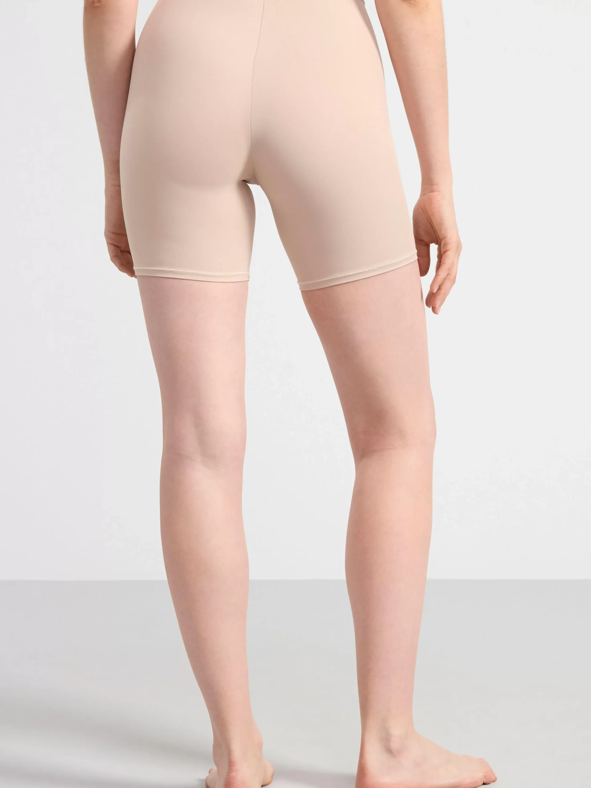 Trosor>Lindex Biker Trosa Med Hog Midja Beige