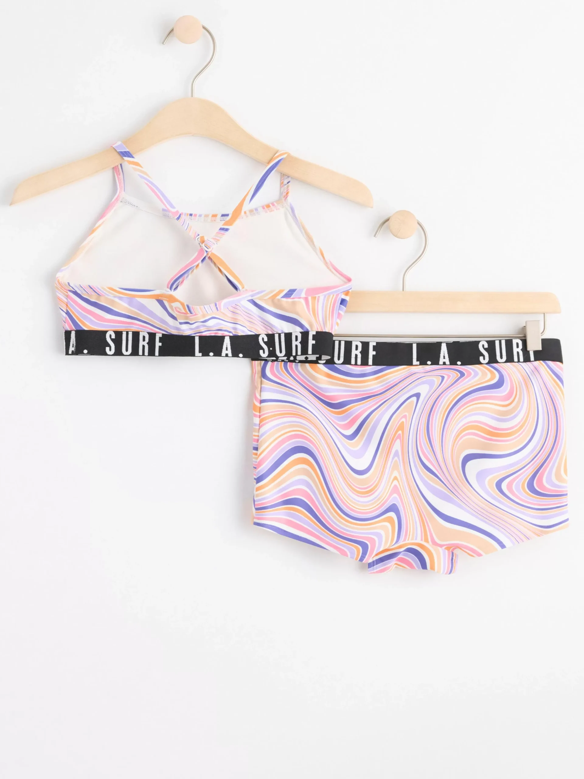 Badkläder & Uv>Lindex Bikini Med Virvlar Dk Lilac