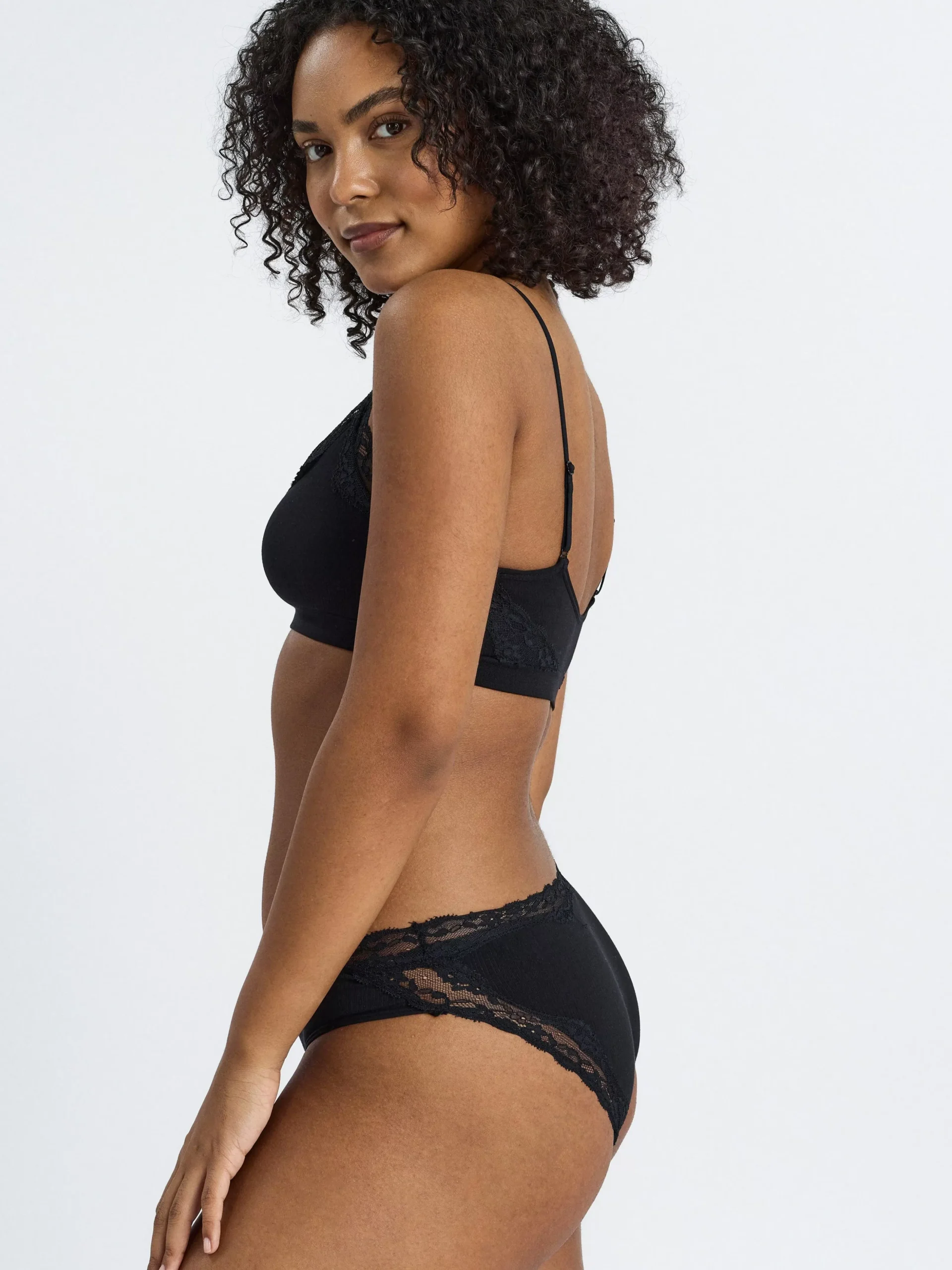 Trosor>Lindex Bikini Regular Waist Trosa Black