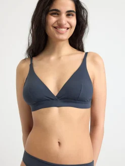 Badkläder>Lindex Bikinitopp I Trekantsmodell Dark Blue