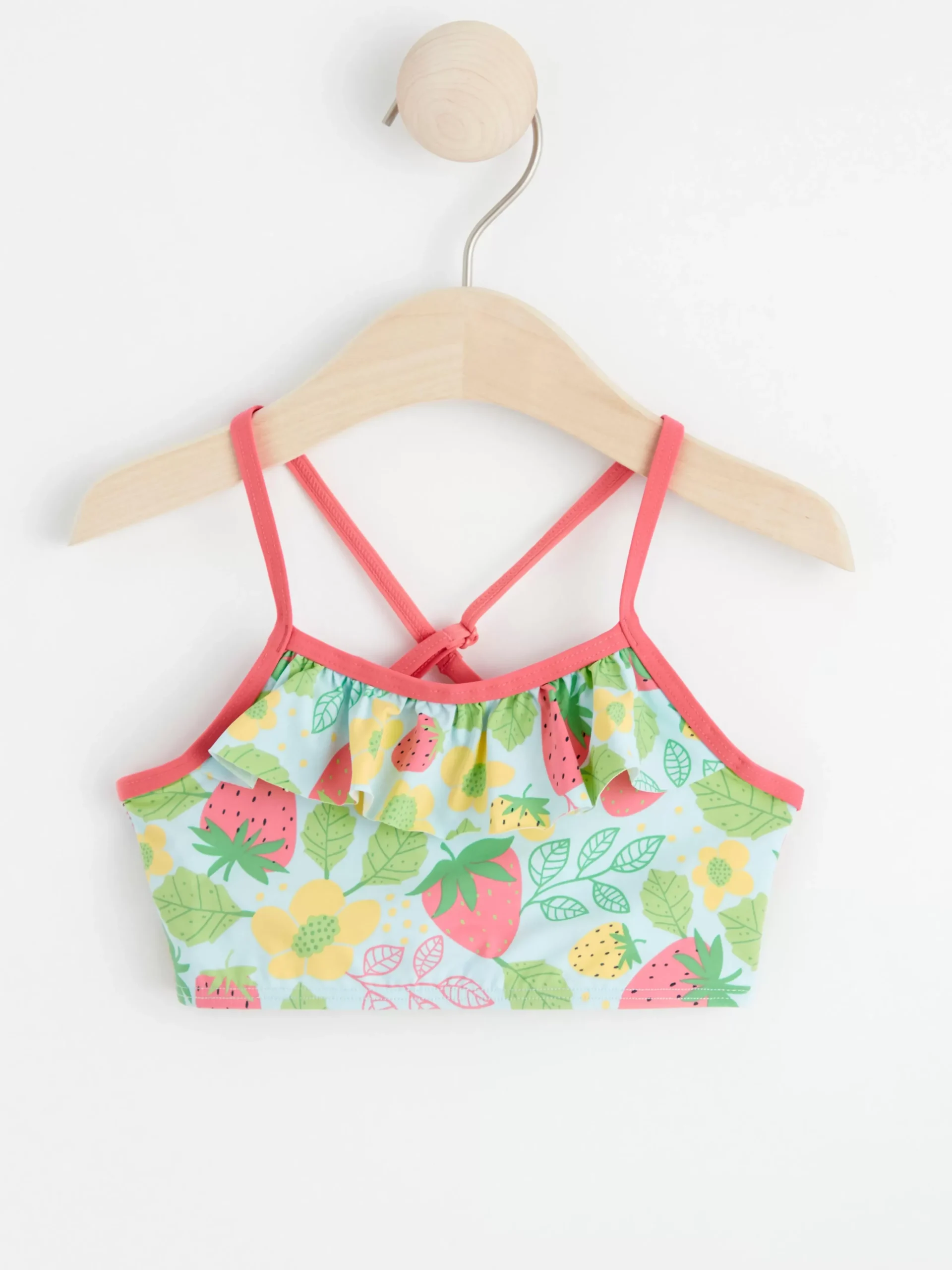 Badkläder & Uv>Lindex Bikinitopp Med Volang Light Blue