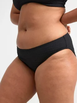 Badkläder>Lindex Bikinitrosa Med Krinklad Struktur Black