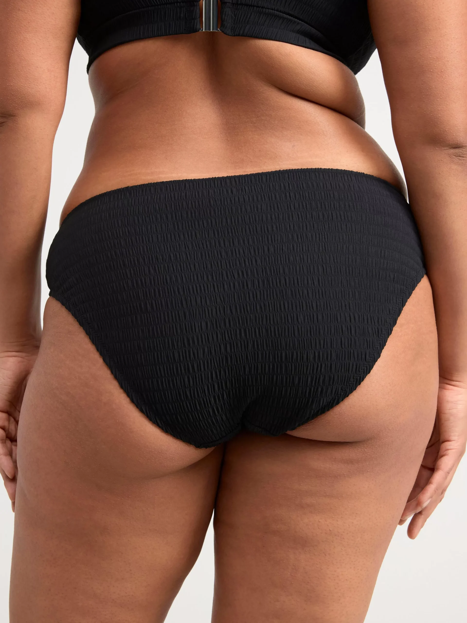 Badkläder>Lindex Bikinitrosa Med Krinklad Struktur Black