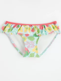 Badkläder & Uv>Lindex Bikiniunderdel Med Volang Light Blue