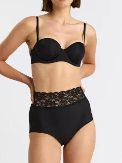 Bh>Lindex Bjork Axelbandslos Bh Black