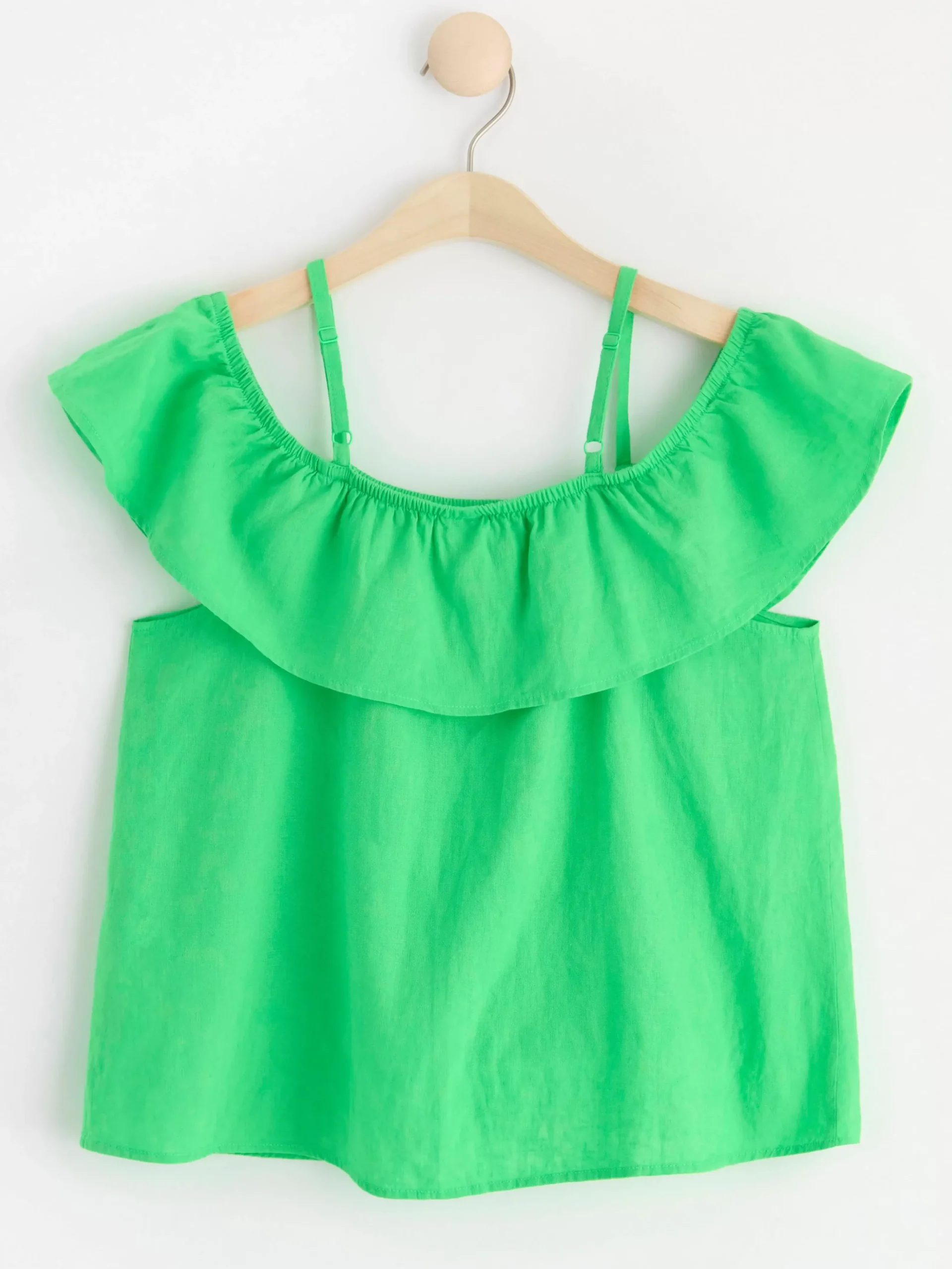 Toppar & T-Shirts>Lindex Blus I Linneblandning Green