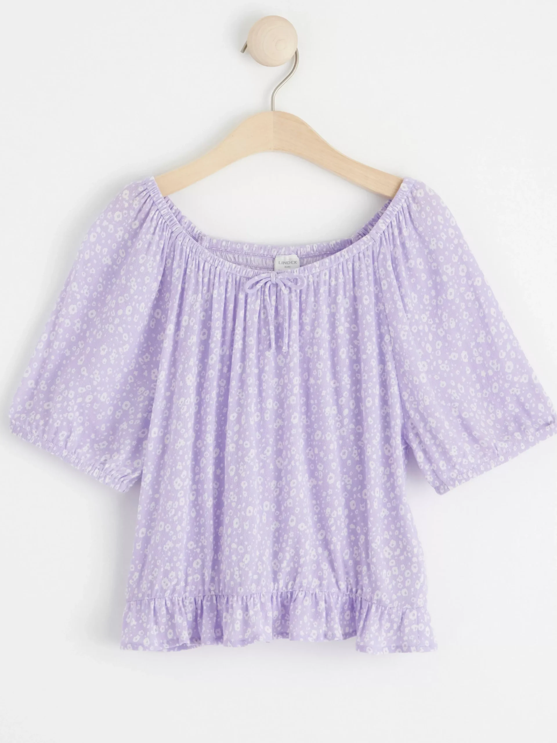 Toppar & T-Shirts>Lindex Blus Med Puffarm Light Lilac