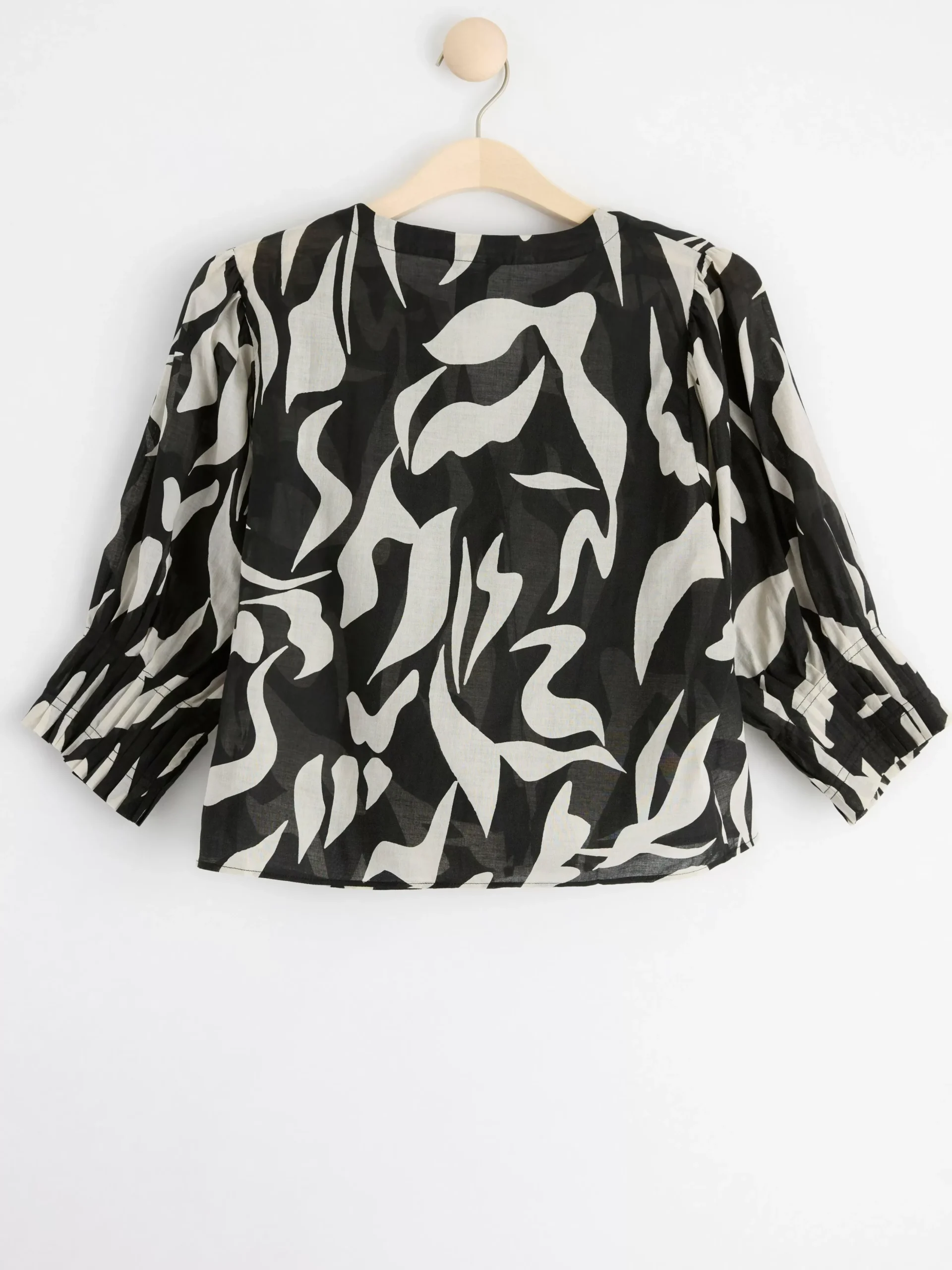 Blusar & Skjortor>Lindex Blus Med Puffarm Black