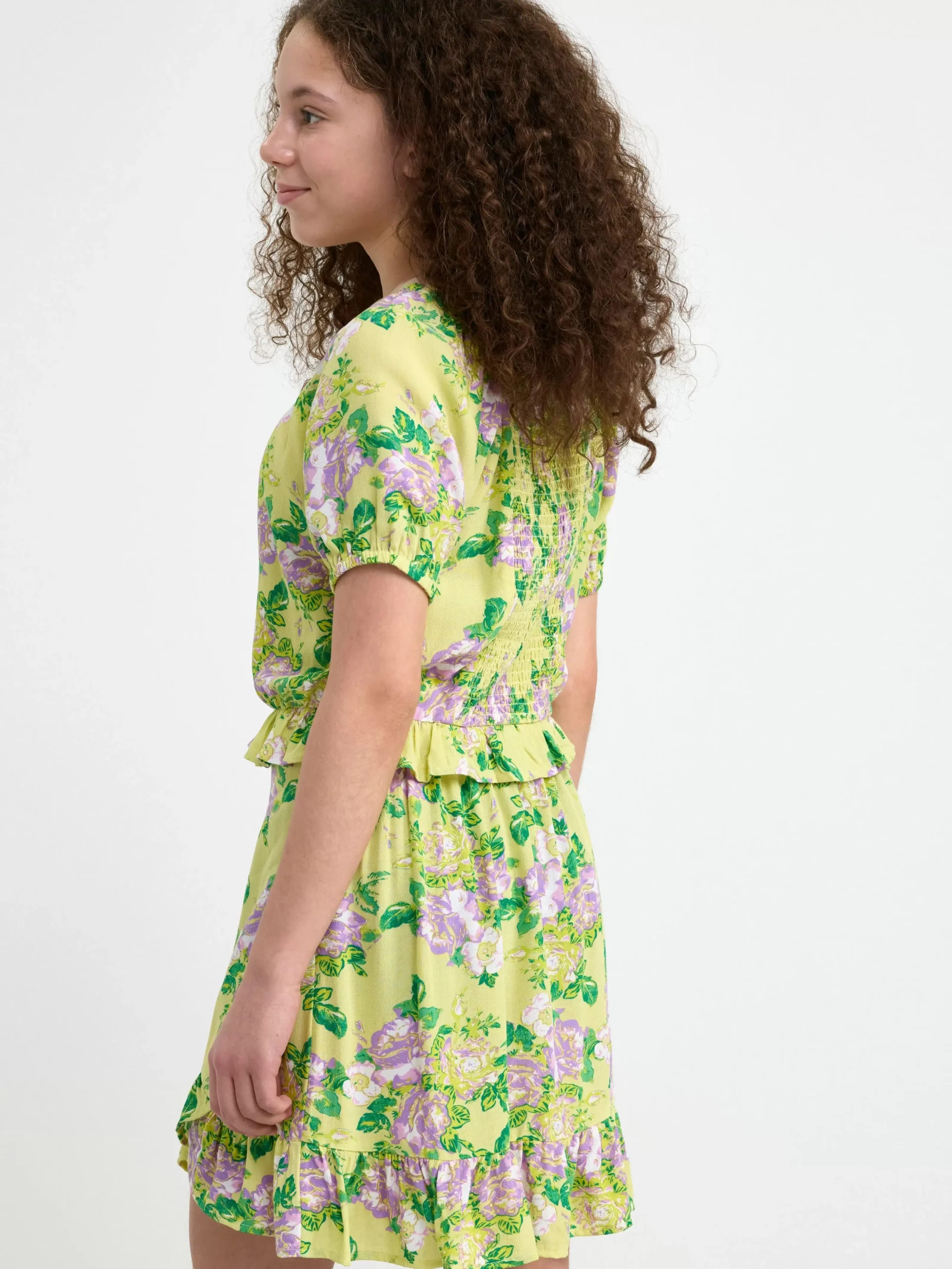 Toppar & T-Shirts>Lindex Blus Med Puffarm Light Lime