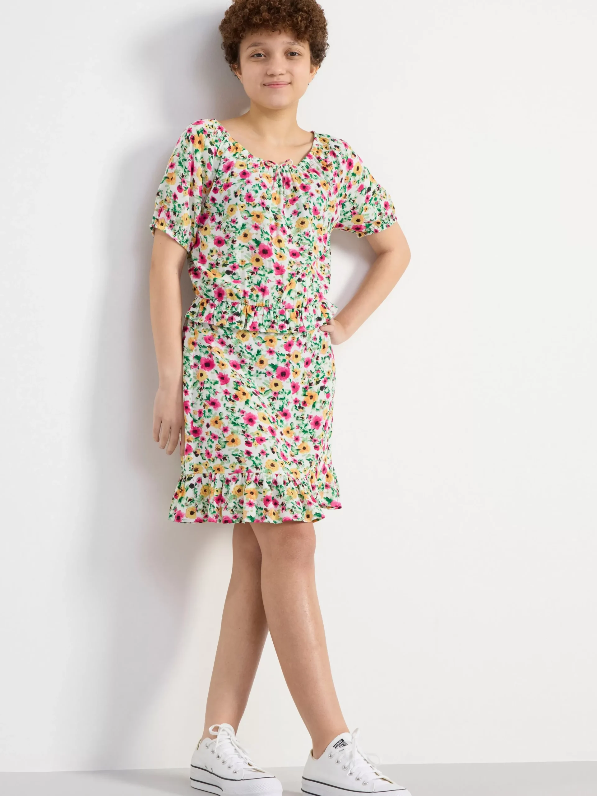 Toppar & T-Shirts>Lindex Blus Med Puffarm Light Dusty White
