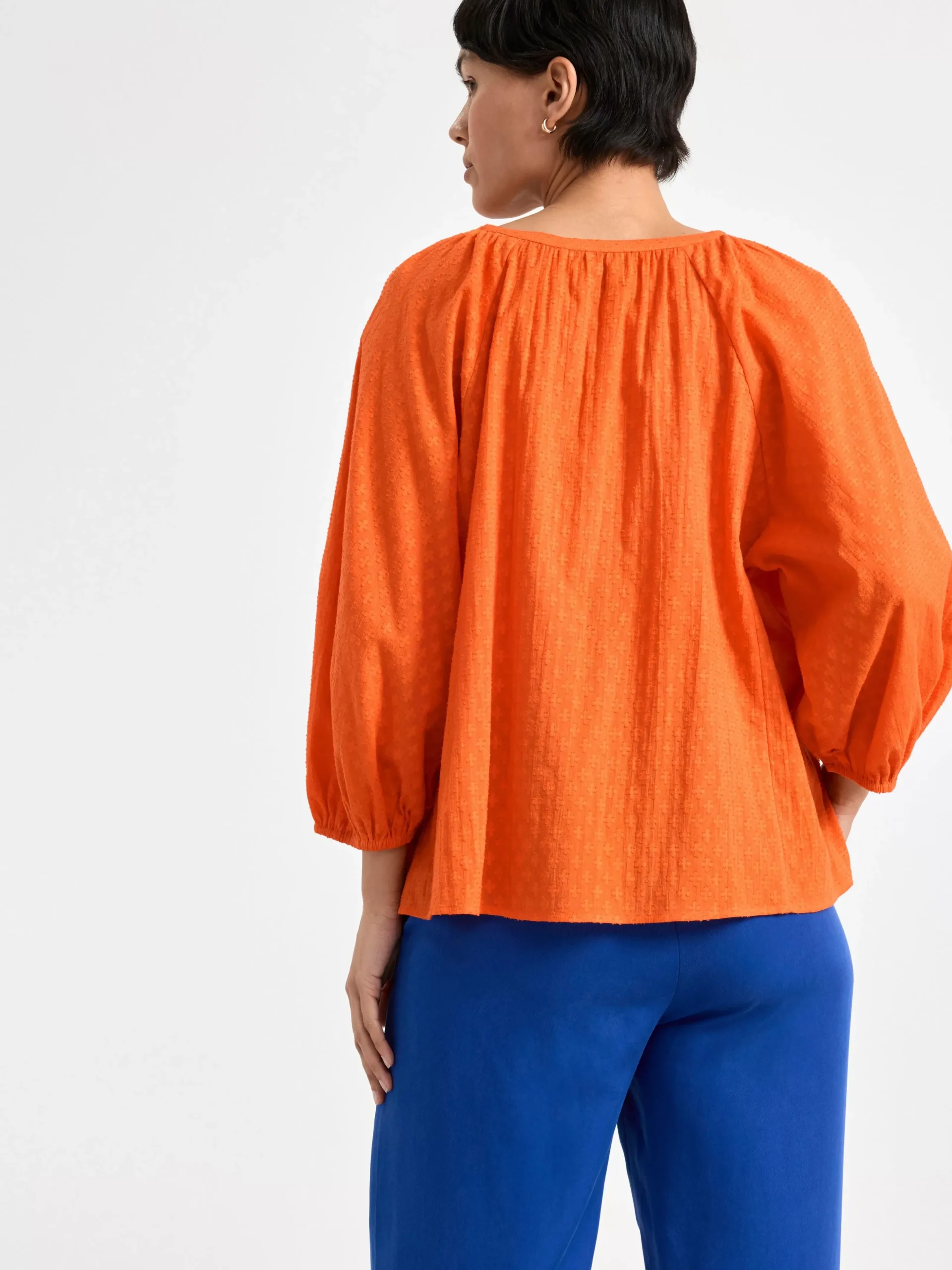 Blusar & Skjortor>Lindex Blus Med Tofsar Orange