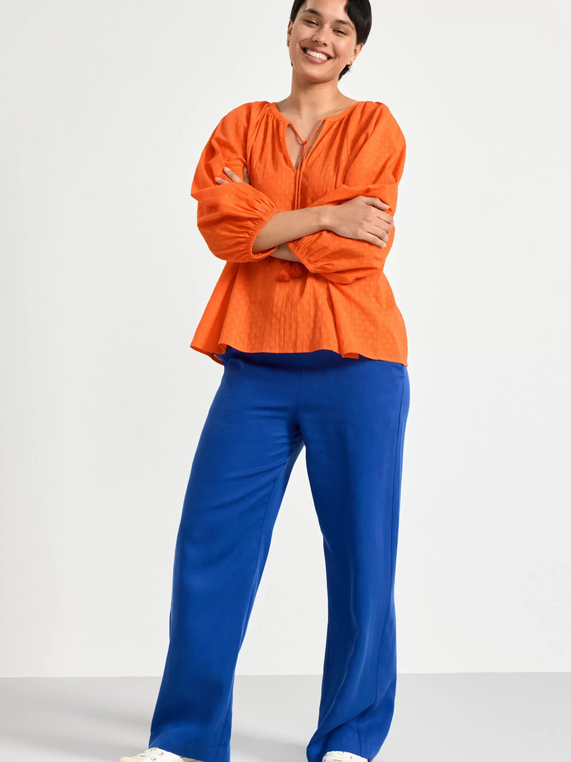 Blusar & Skjortor>Lindex Blus Med Tofsar Orange