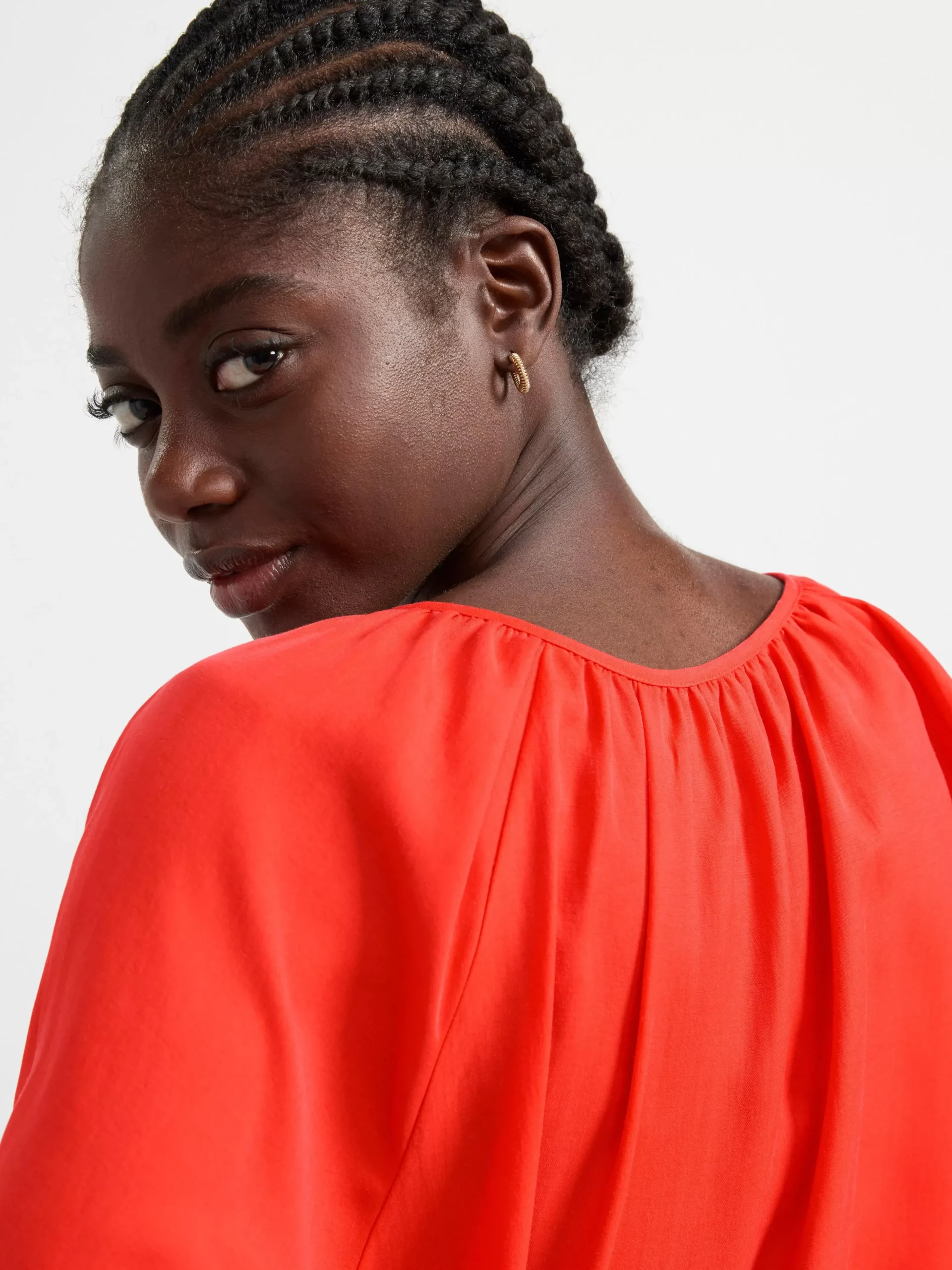 Blusar & Skjortor>Lindex Blus Med Trekvartsarm Strong Red