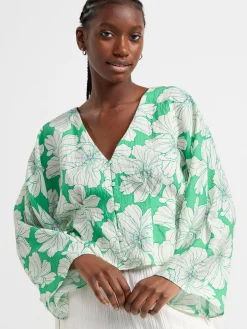 Blusar & Skjortor>Lindex Blus Med Vid Arm Green