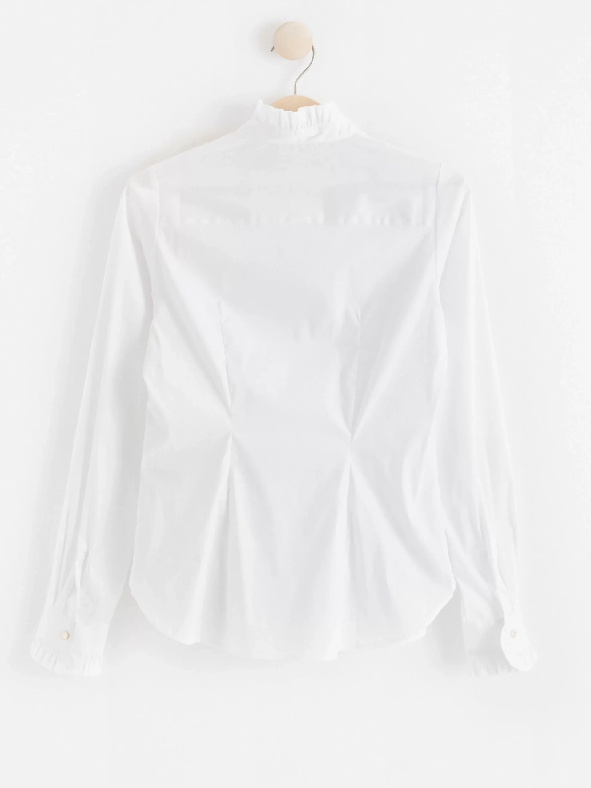 Blusar & Skjortor>Lindex Blus Med Volangdetaljer White