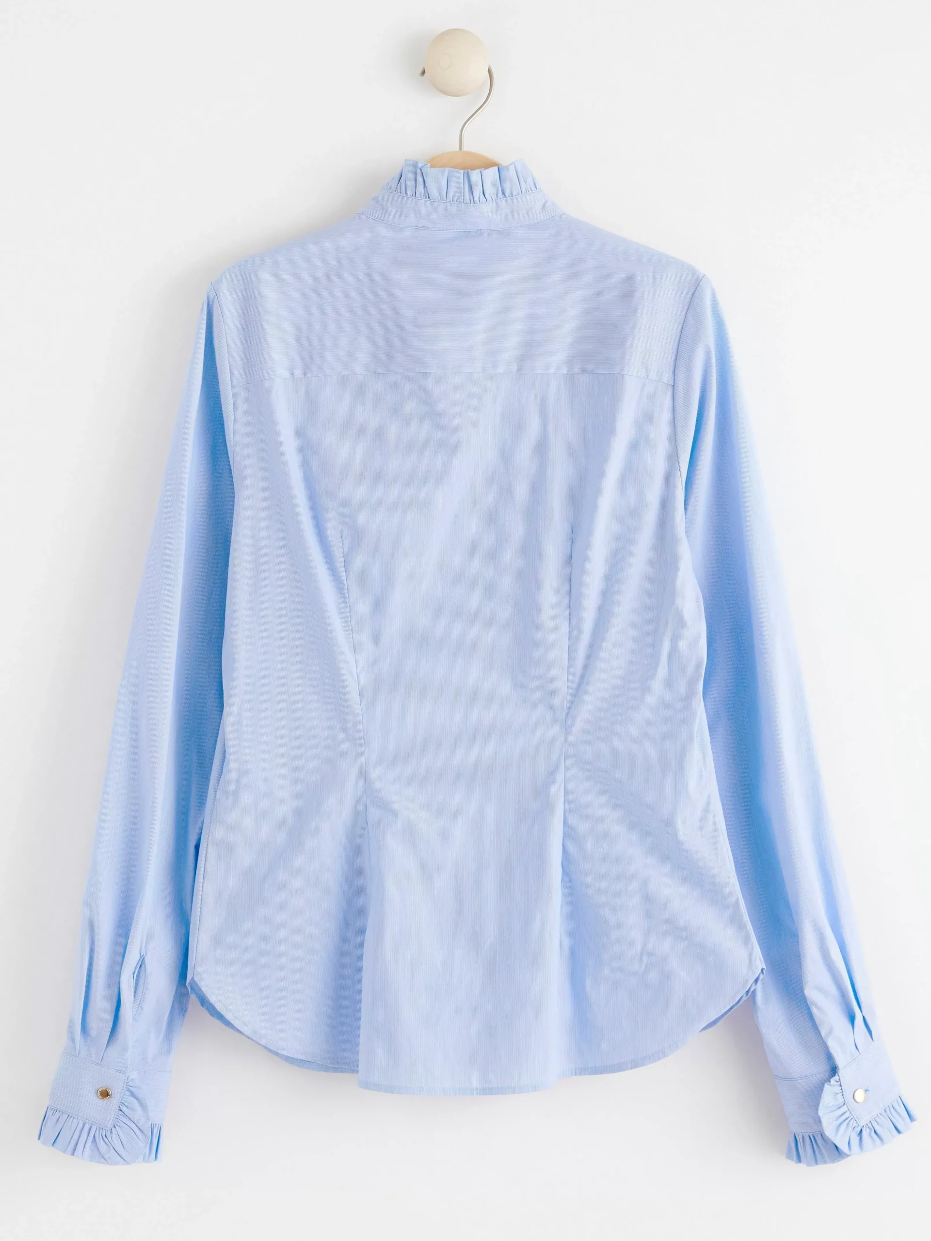 Blusar & Skjortor>Lindex Blus Med Volangdetaljer Blue