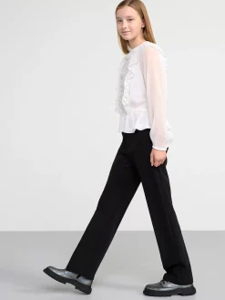 Toppar & T-Shirts>Lindex Blus Med Volanger Off White