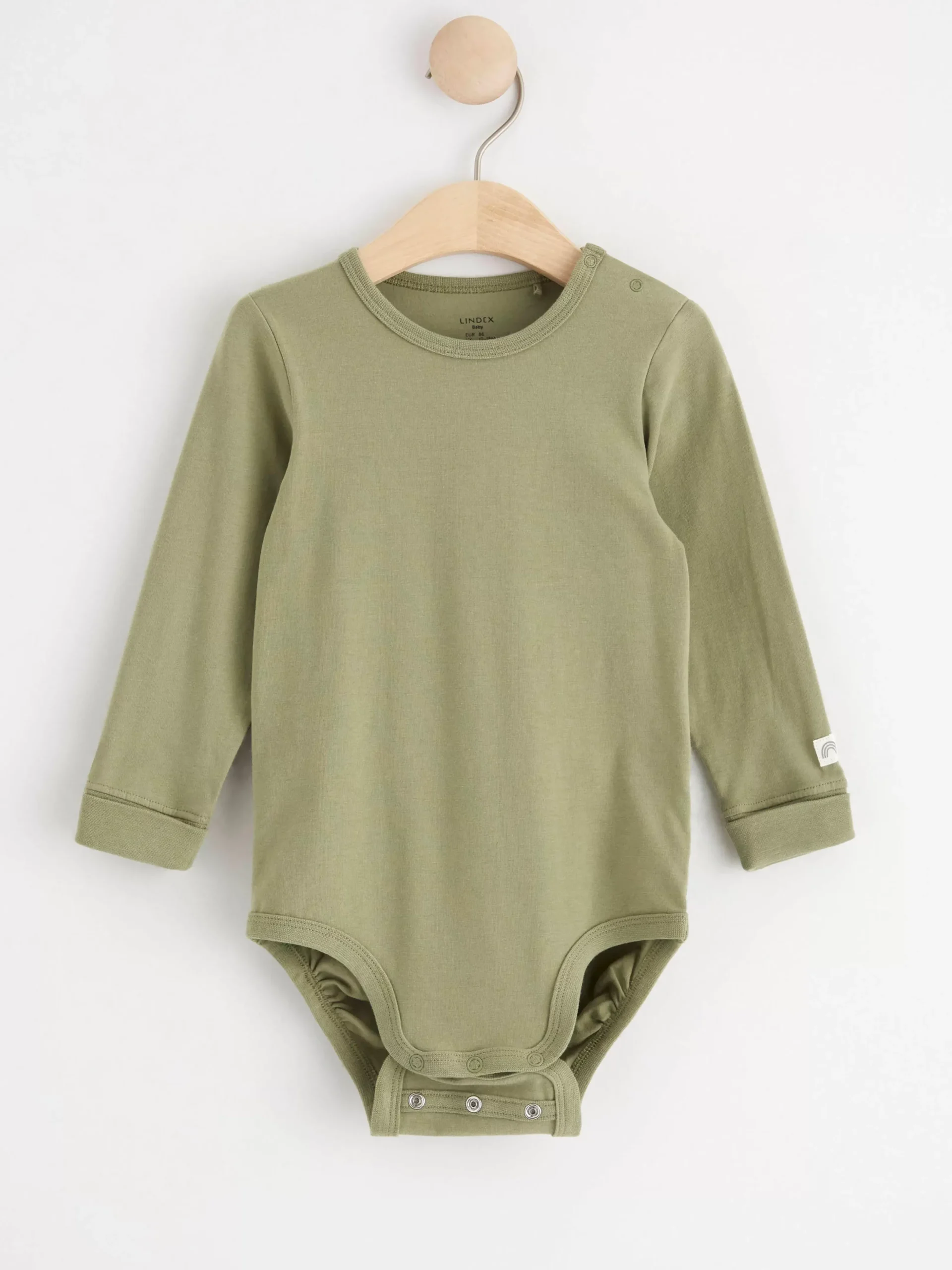 Bodies>Lindex Body Med Langa Armar Light Dusty Green