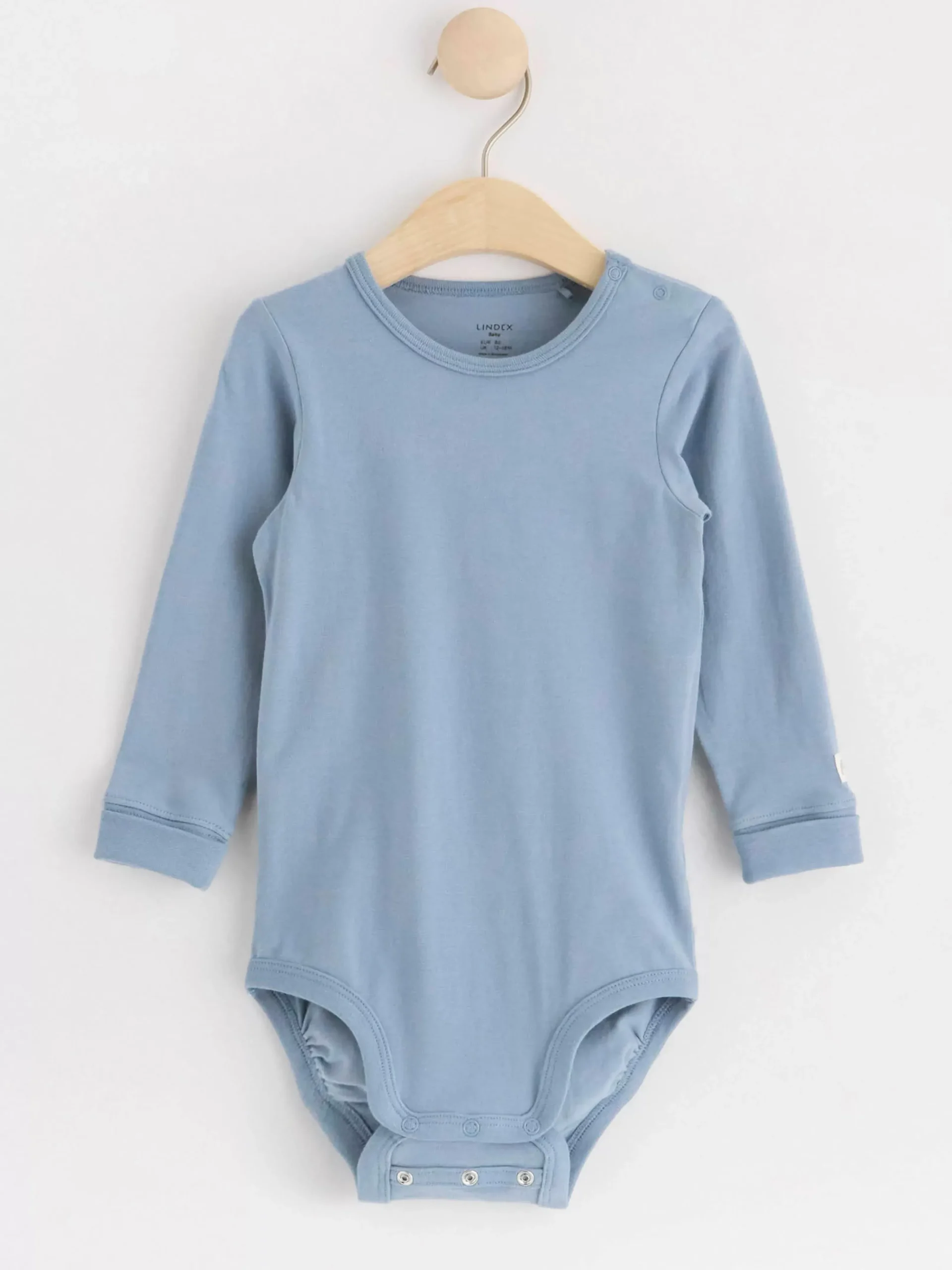Bodies>Lindex Body Med Langa Armar Dusty Blue