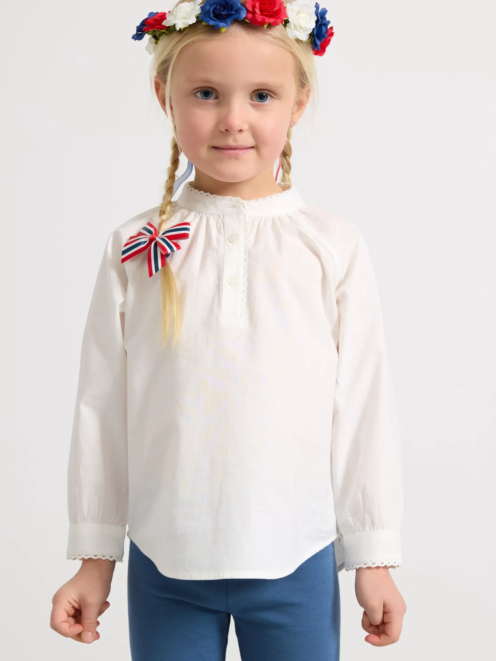 Toppar & T-Shirts>Lindex Bomullsblus White